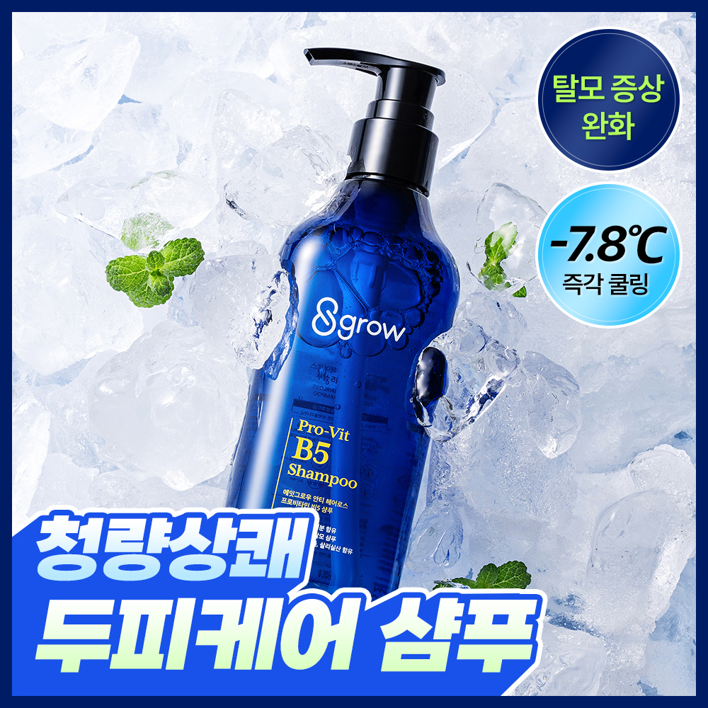 [NEW/탈모증상완화] 에잇그로우 안티 헤어로스 프로 비타민 B5 샴푸 300ml