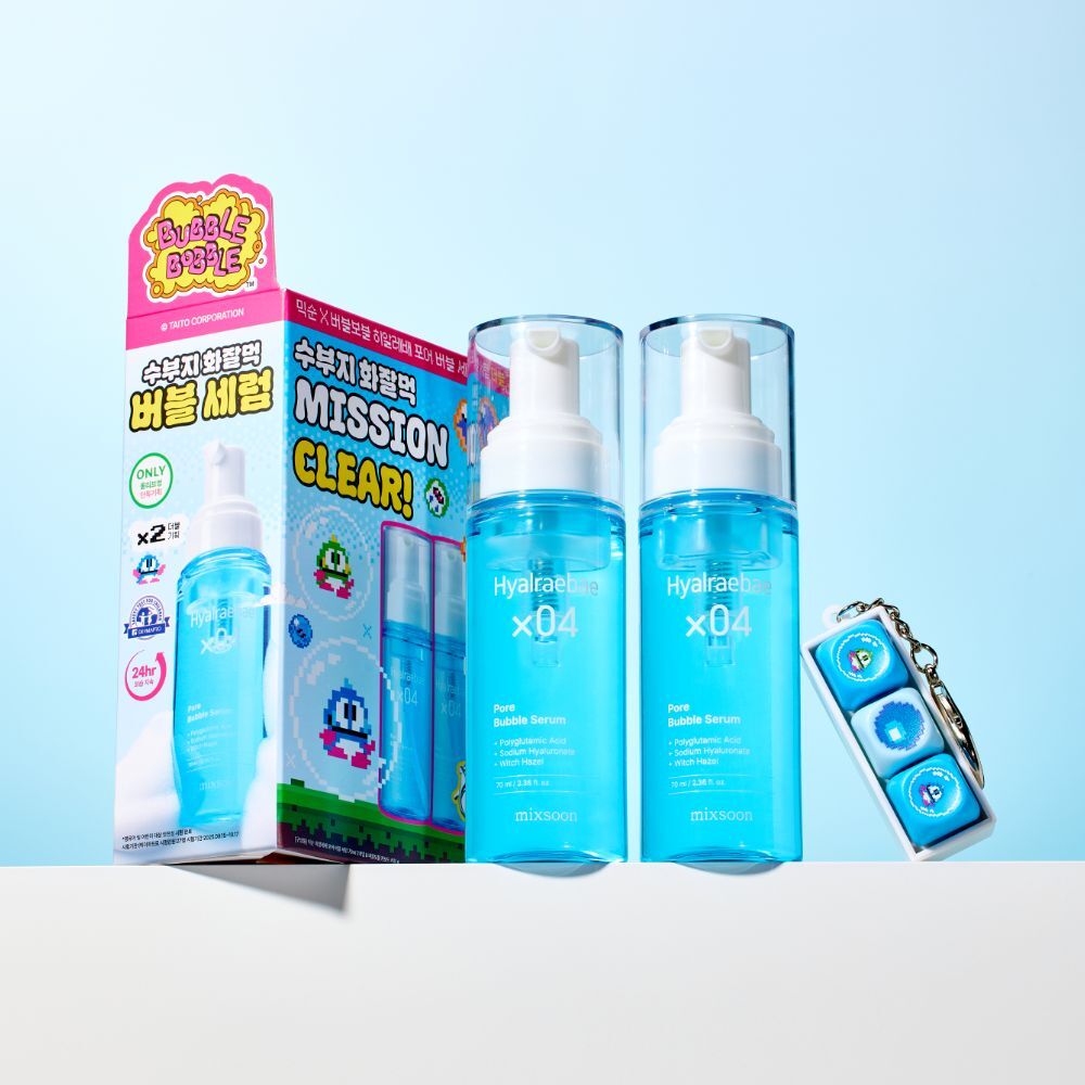 믹순 믹순 히알레배 포어 버블 세럼 70ml 더블기획 (+버블보블 키보드 키링) (버블보블 콜라보)