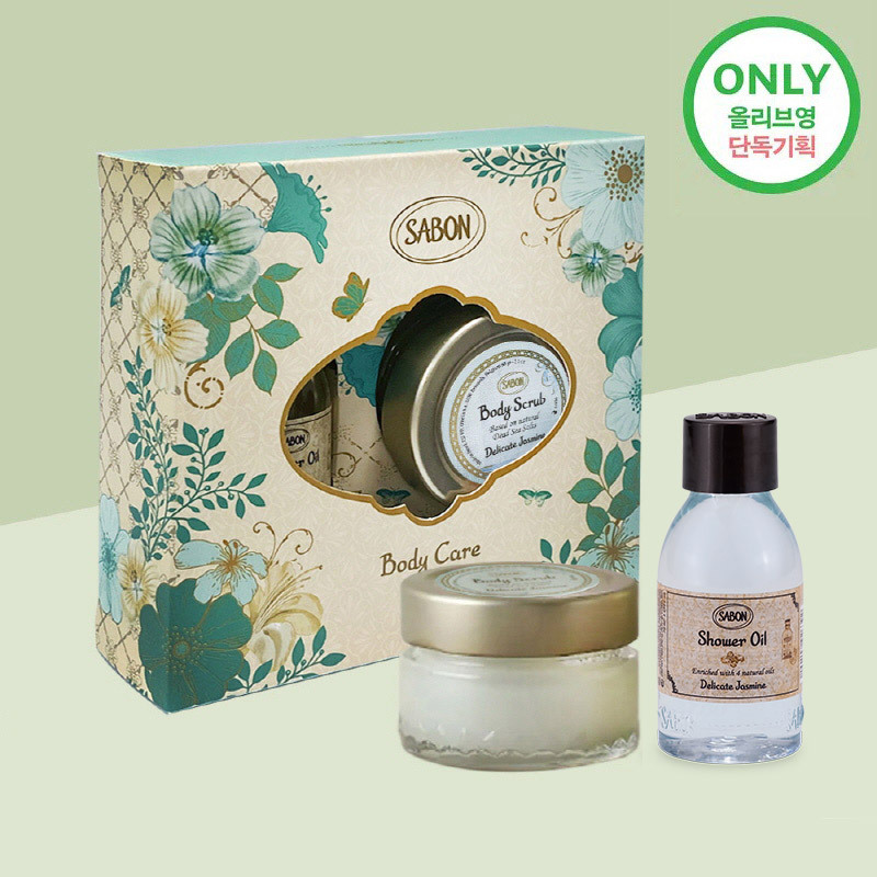 사봉 바디리츄얼 듀오세트 기획 자스민 (바디스크럽 60g+샤워오일50ml)