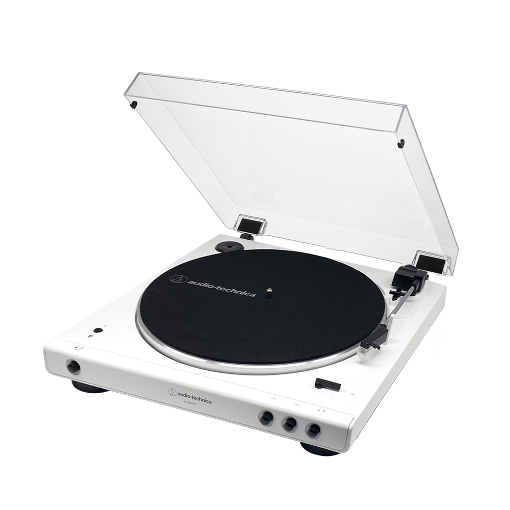 공식수입원 오디오테크니카 AT-LP60XBT WW 자동 벨트 드라이브 무선 블루투스 턴테이블 올 화이트 리미티드 에디션
