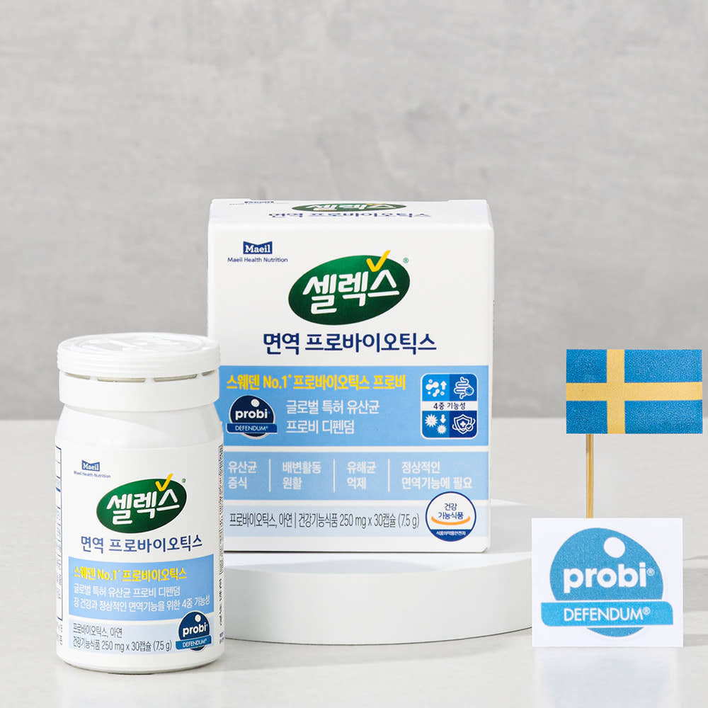 셀렉스 면역 프로바이오틱스 유산균&아연 2병 (250mgx60캡슐) (2개월분)