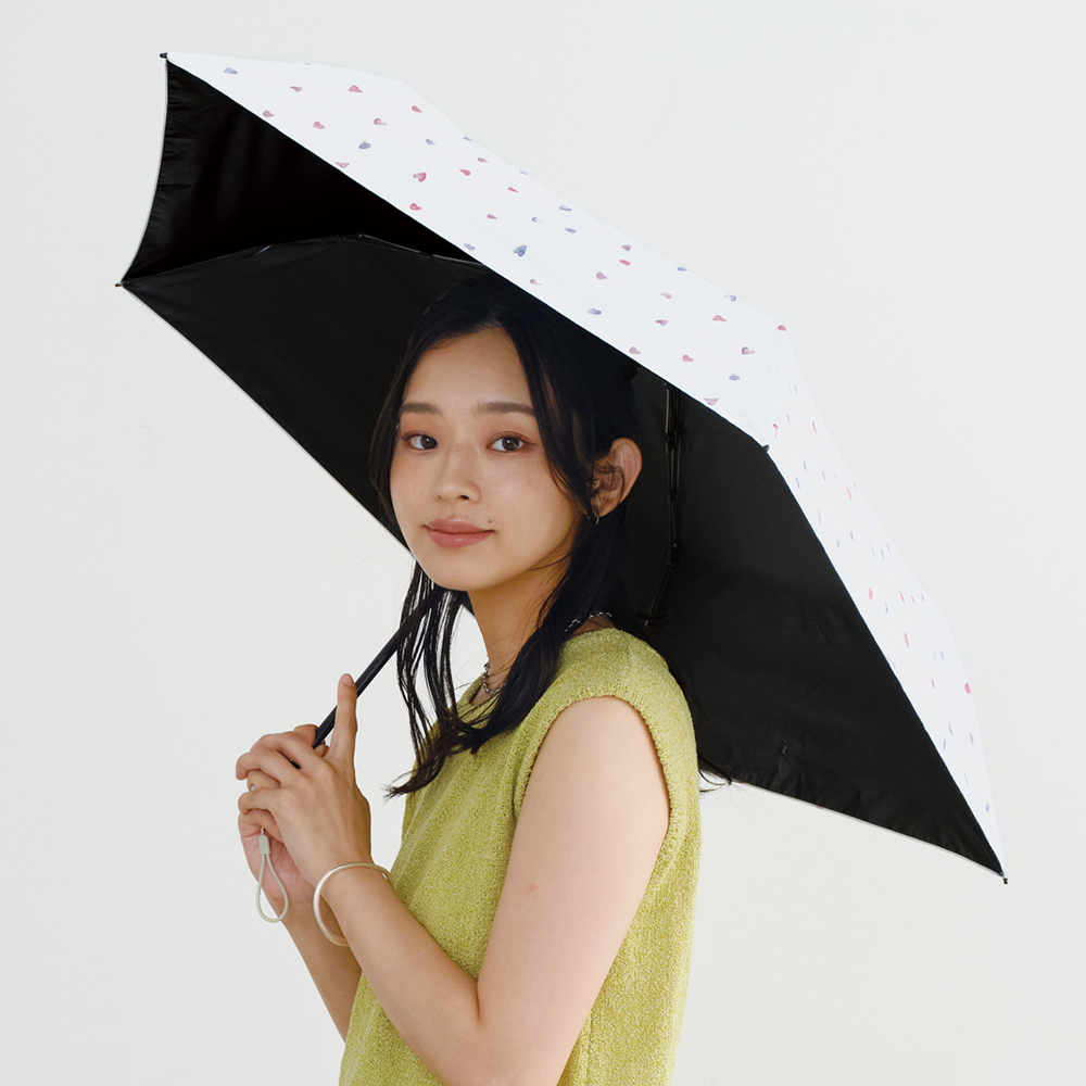 Wpc. 워터컬러 하트 3단양산 (2COLORS)