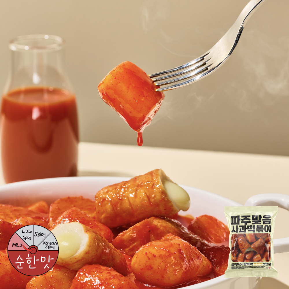 사과떡볶이 쌀떡팩 순한맛 750g