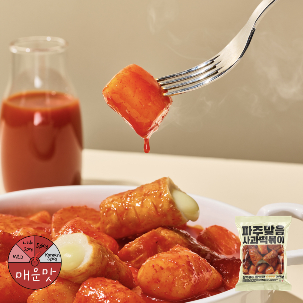 사과떡볶이 쌀떡팩 매운맛 750g
