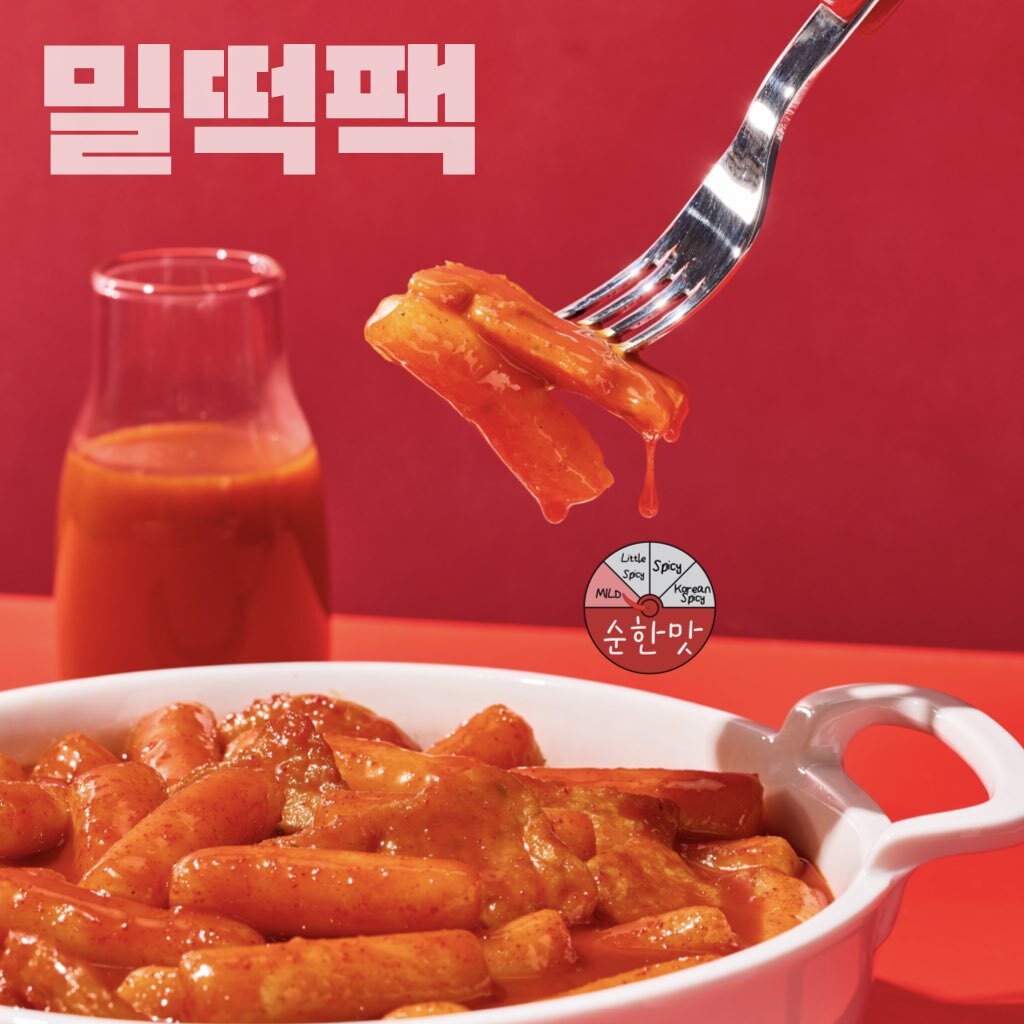 사과떡볶이 밀떡팩 순한맛 820g