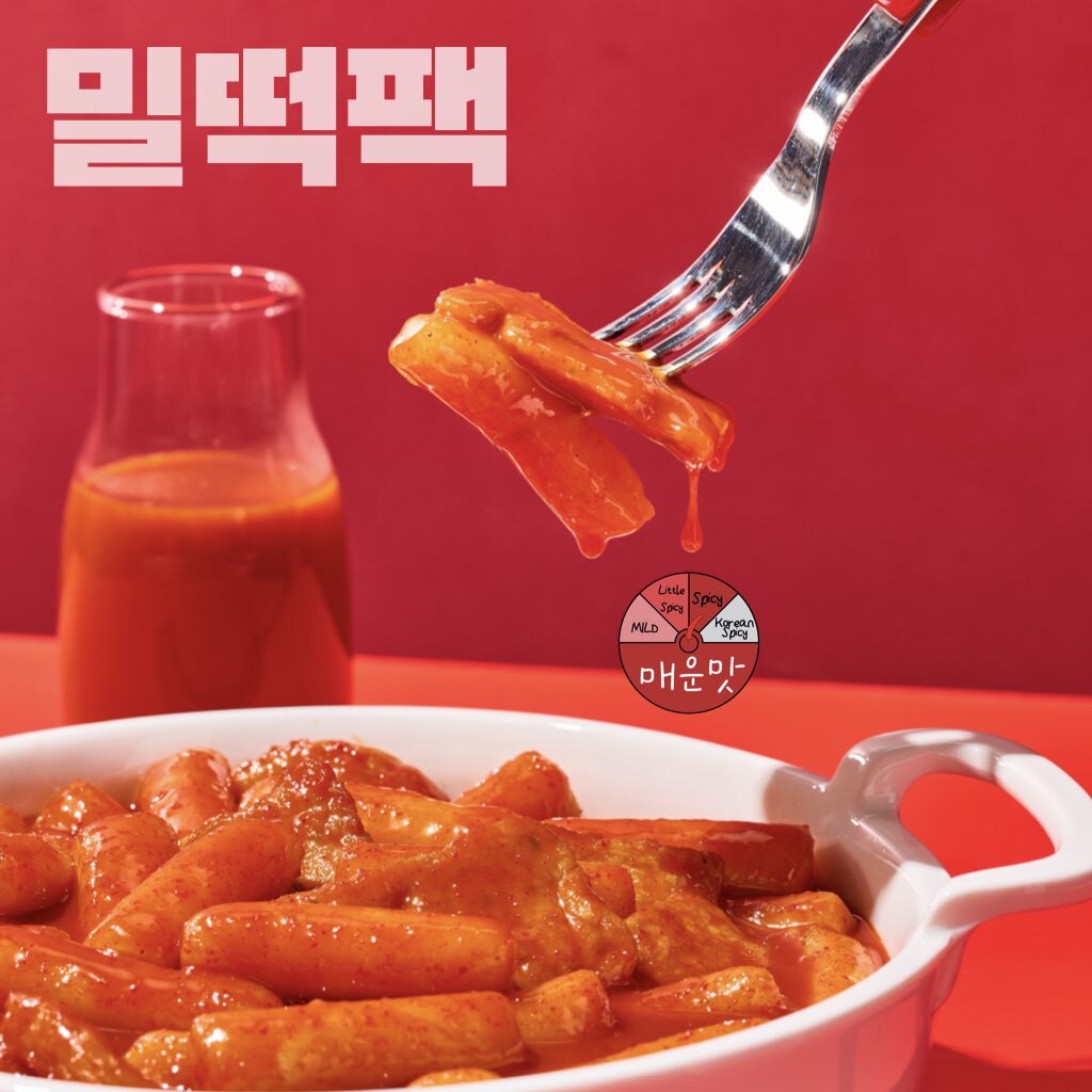 사과떡볶이 밀떡팩 매운맛 820g