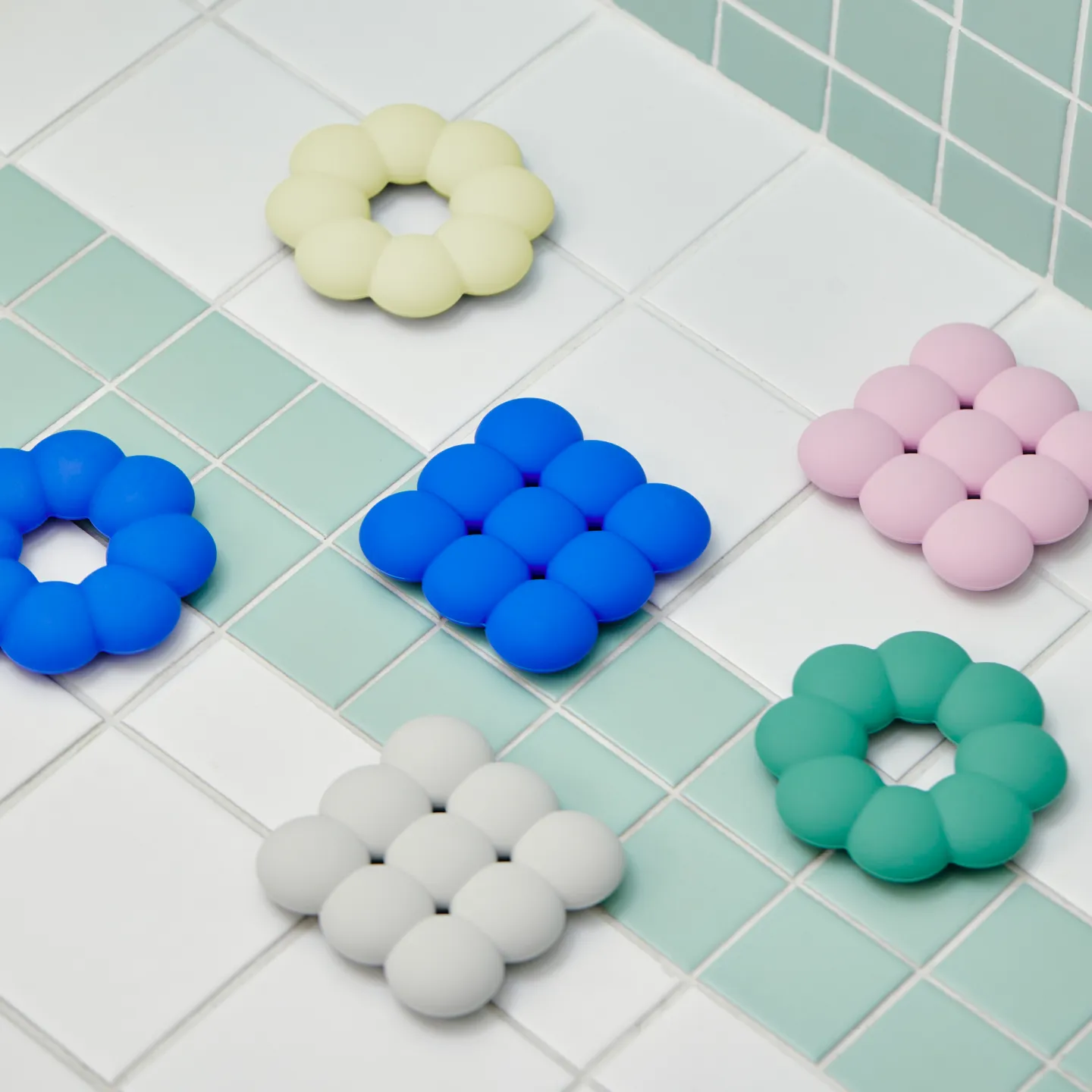 퓨어썸 다용도 컬러 비누받침 (도넛형/비스킷형) 5colors