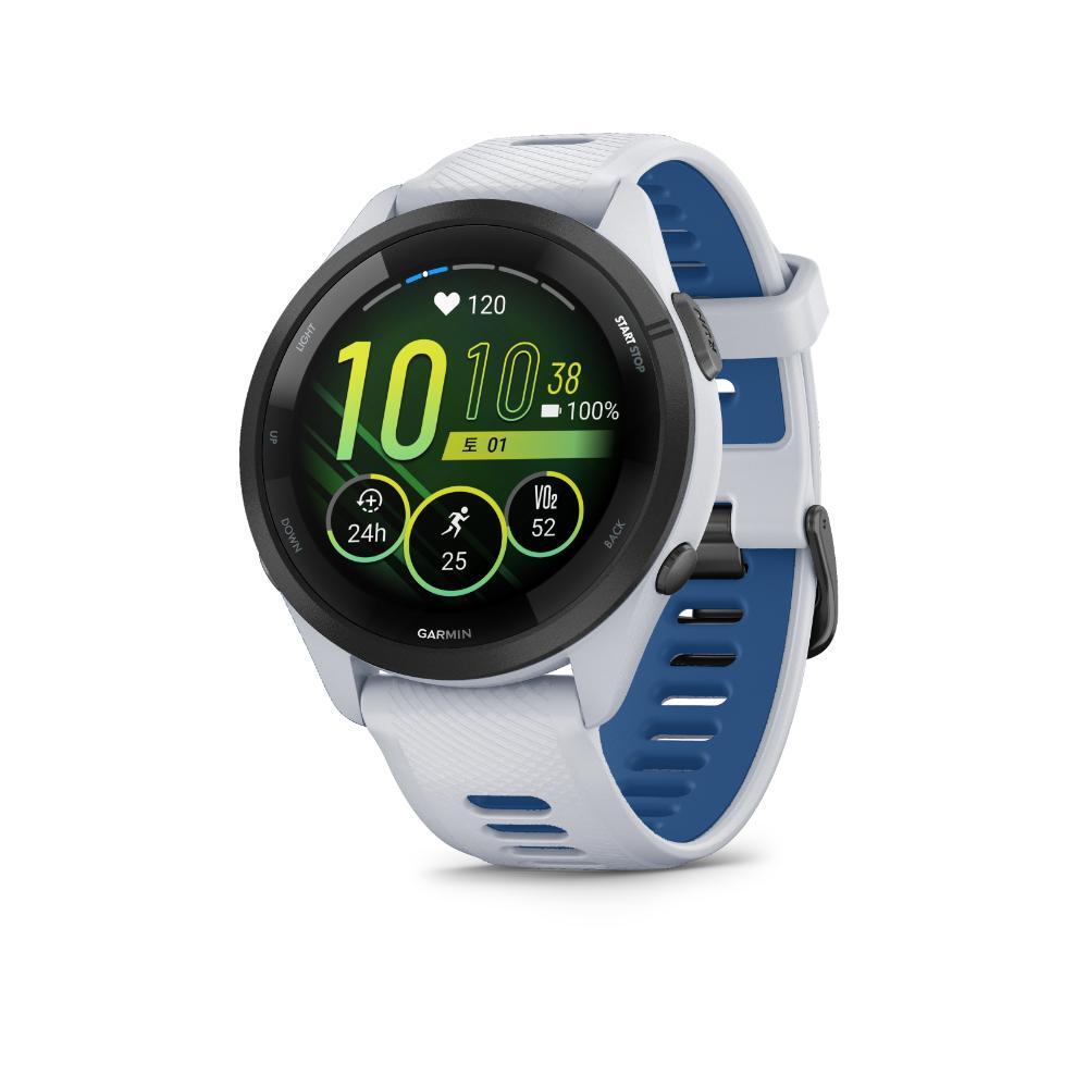 가민 포러너 265 뮤직 GPS 스마트워치 화이트스톤 46mm