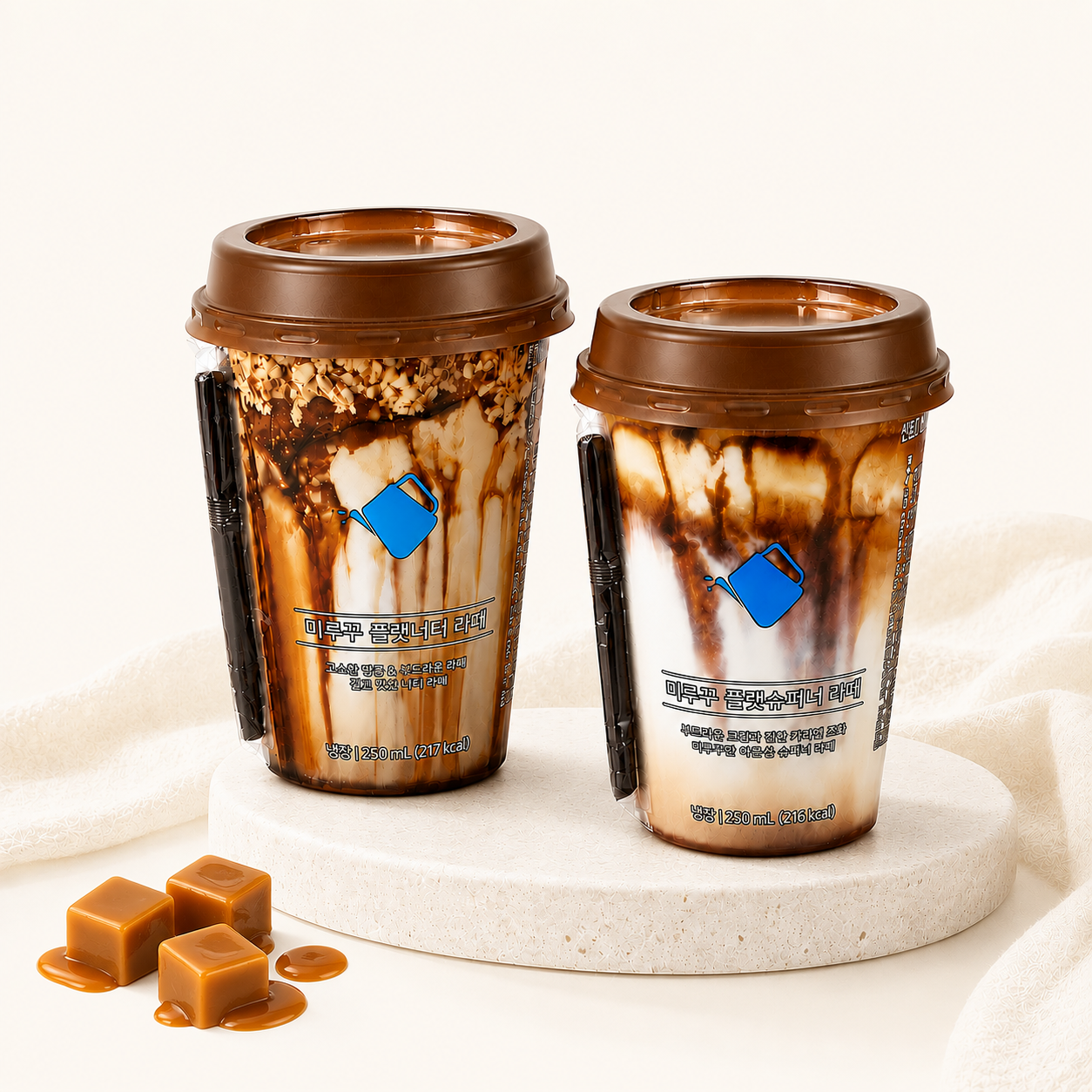 미루꾸커피 플랫 너티 / 플랫 슈패너 라떼 RTD 250ml 1BOX(10EA)