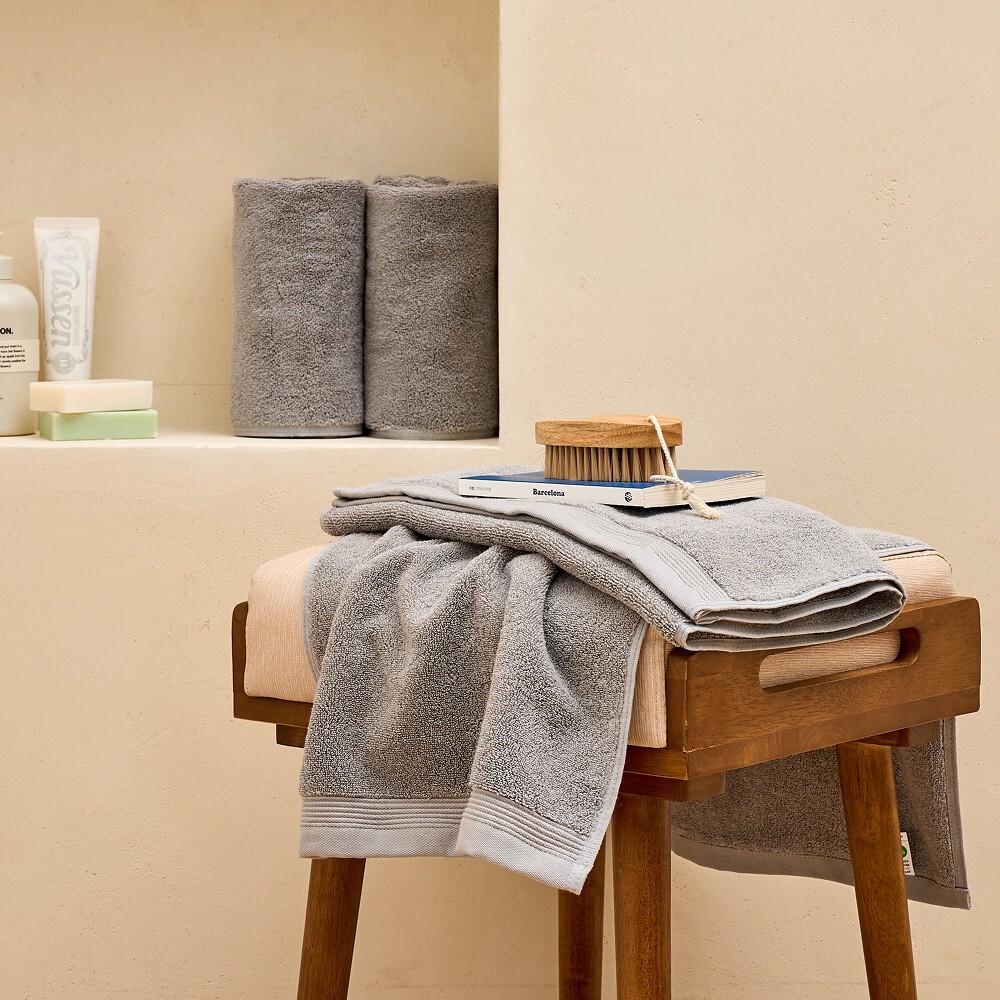 [모던하우스] WOW 클라우디 고중량 세면타월 4P 190g GREY