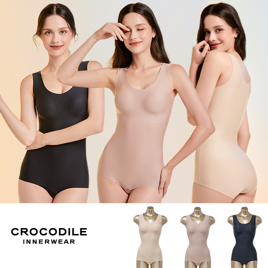 크로커다일 이너웨어 더 뉴 올인원 바디슈트 3종 3Color
