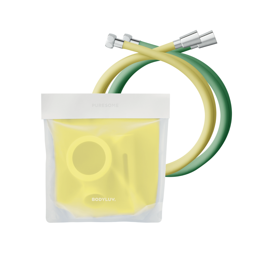 퓨어썸 샤워기 커버 (버터 옐로우)+컬러 샤워 호스 (14컬러 택1)