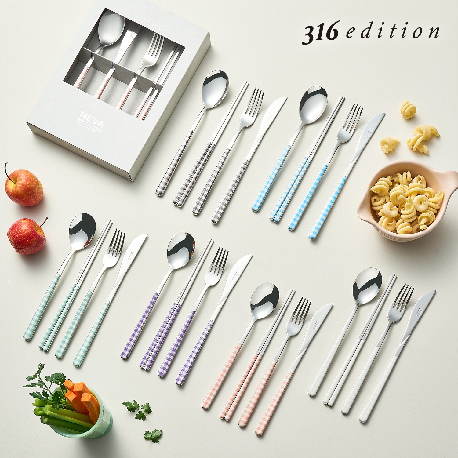네바 316 스텐 커트러리 디너세트 4P