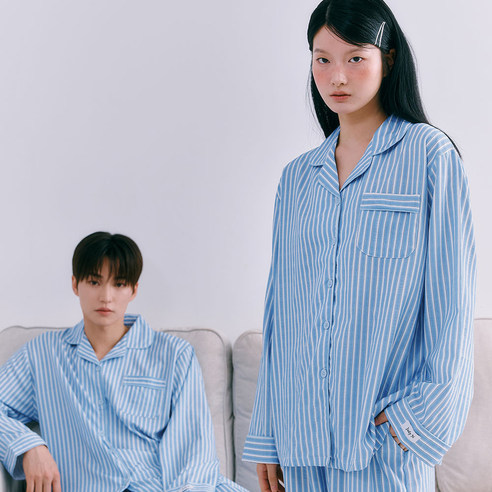 주디앤 빌리지블루 긴팔 잠옷 세트
