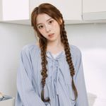 [엔믹스 PICK] 도씨 실크핏 블루비 긴팔 잠옷 원피스