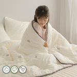 바자르 시즈닝 소프트워싱 자수 먼지없는 사계절 차렵이불 단품/세트 (SS/Q)