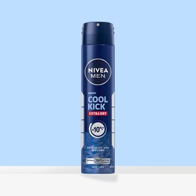 [72시간 강력 지속/체취케어] 니베아 맨 데오드란트 스프레이 200ml (쿨 킥)