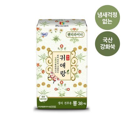 쏘피 귀애랑 팬티라이너 롱/일반 38P 2종 택 1  