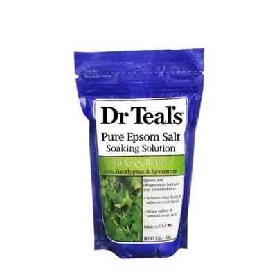닥터틸즈 퓨어 엡섬 솔트 소킹 솔루션 유칼립투스 앤 스피아민트 450g