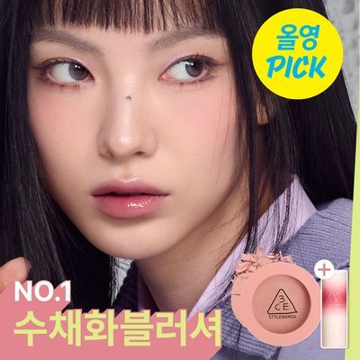 [6월올영픽/미니립증정기획] 3CE 무드레시피 페이스 블러쉬 단품/기획
