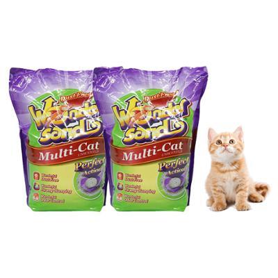[페슬러] 원더샌드 더스트프리 고양이모래 / 멀티캣 무향 7kg x 2개
