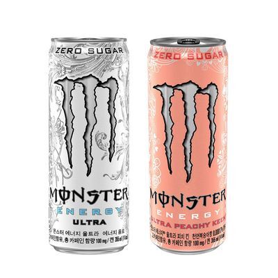 몬스터에너지 울트라 355ml 24입 + 피치킨 355ml 24입