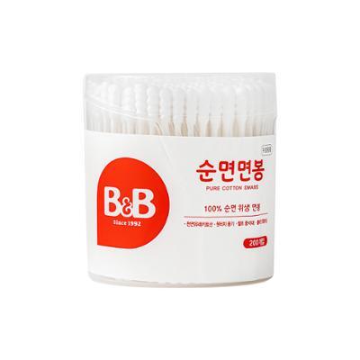 비앤비)NEW유아용면봉(원형-종이대)200P