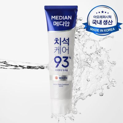 [불소 포함]메디안 치석케어 화이트 치약 120G