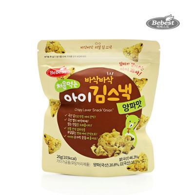 베베스트 처음먹는 아이 김스낵 양파맛