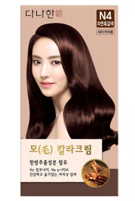 다나한 모 칼라크림 N4 자연흑갈색 100g+100g