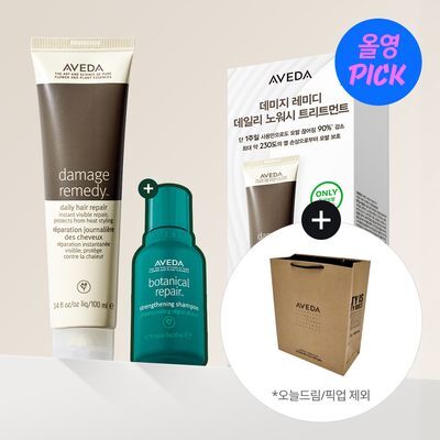 [7월올영픽/노워시 트리트먼트] 아베다 데미지 레미디 데일리 헤어 리페어 100ml 기획/단품