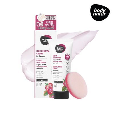 바디네이처 인샤워 제모크림 올스킨타입스 위드 레드프루츠 200ml