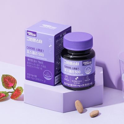 [체지방 감소/7중기능성] 그린몬스터 다이어트 콜레우스포스콜리 800mg*28정