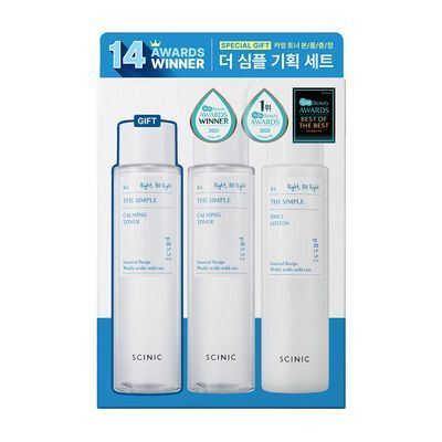 싸이닉 더 심플 스킨케어 2종 기획 (토너145mlx2+로션145ml)