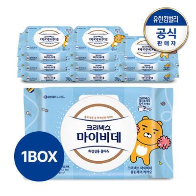 크리넥스 마이비데 클린케어 카카오캡 40매x9팩 화장실용 비데 물티슈