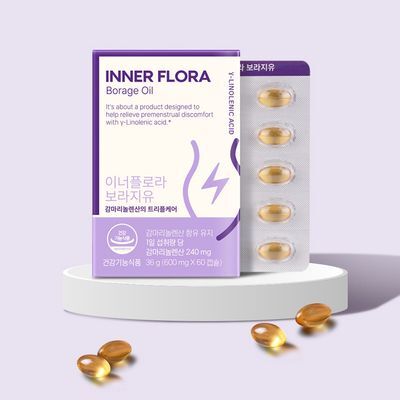 [콜레스테롤 개선] 이너플로라 보라지유 60캡슐 (1개월분)