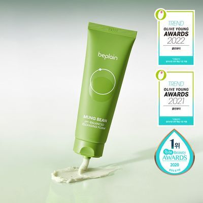 비플레인 녹두 약산성 클렌징폼 80ml