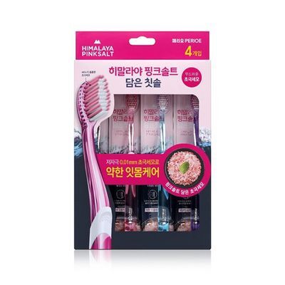히말라야 핑크솔트 담은 칫솔 초극세모 4입