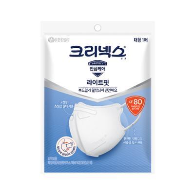 크리넥스 KF80 입체형마스크 화이트 대 1p