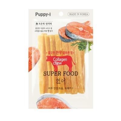 쫄깃한 한우 콜라겐껌 연어 100g