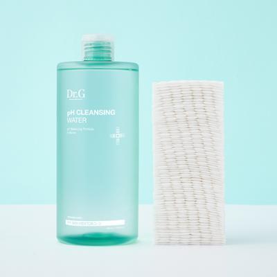[증정기획] 닥터지 약산성 클렌징 워터 490ml 기획 (+화장솜 70매)
