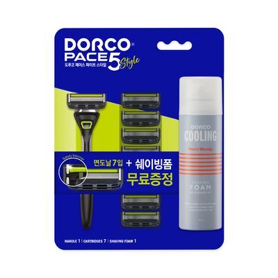 [쉐이빙폼 증정] 도루코 PACE5 Style 7입 기획