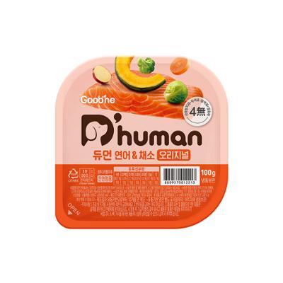 듀먼 연어&채소 오리지널 100g