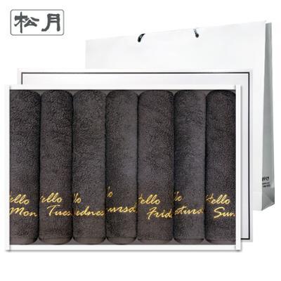 송월타월 헬로요일 170g 7매+쇼핑백 (진회색)