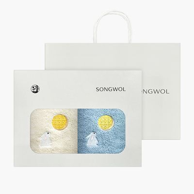 송월타월 달토끼 2매기획 (쇼핑백 포함)