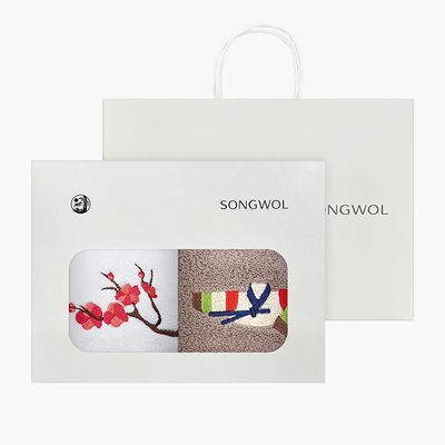 송월타월 고운자수 (2매+쇼핑백)
