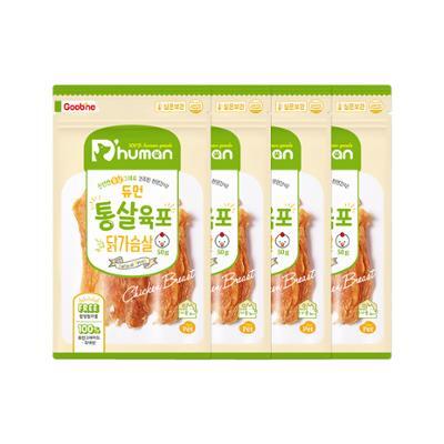 듀먼 통살육포 닭가슴살 50g 4팩