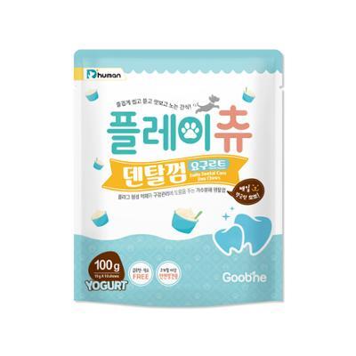 듀먼 플레이츄 저알러지 덴탈껌 요구르트맛 100g