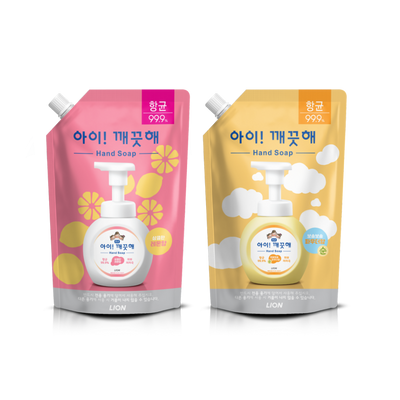 아이깨끗해 핸드워시 리필 600ml 2종 택1 (순/레몬)
