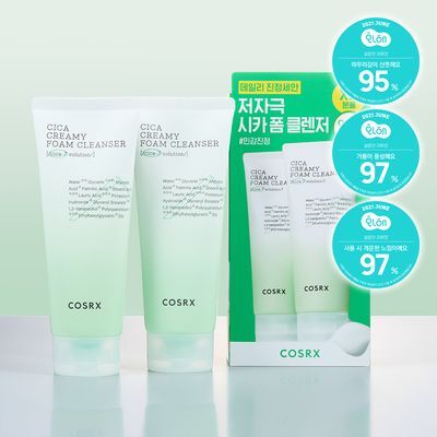 [단독기획] 코스알엑스 퓨어핏 시카 크리미 폼 클렌저 더블 기획 (150ml+150ml)